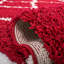 Tapis géométrique rouge / ivoire-1312769460
