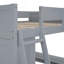 Lit mezzanine double avec bureau et tablette