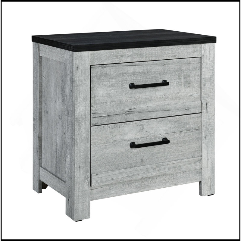 Table de chevet gris délavée