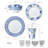 Mikasa Kiley 16-Piece Bone China Dinnerware Set, Service for 4