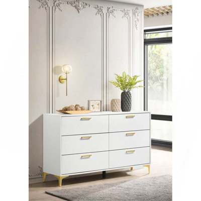 Commode rectangulaire à 6 tiroirs