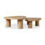 Tables basses gigognes Maraca Joji - Placage de chêne naturel