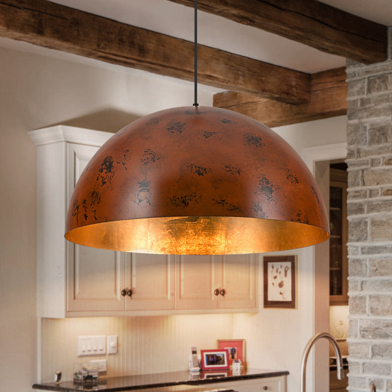 Luminaire suspendu simple 1 lumière, H 90,6 po x l 23,6 po