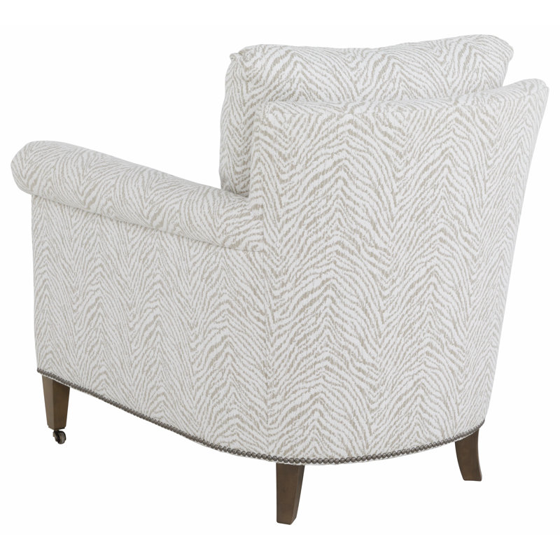 Armchair, 9953 Mink, Small Pewter, Almond Buff