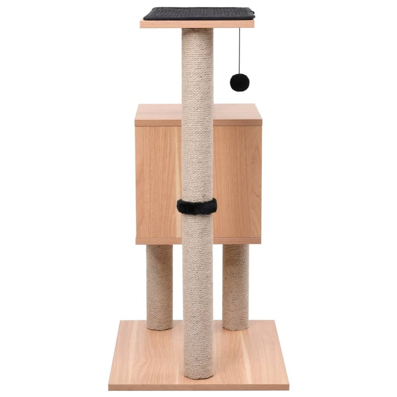 Reuben 82cm H Cat Tree, Brown/Black