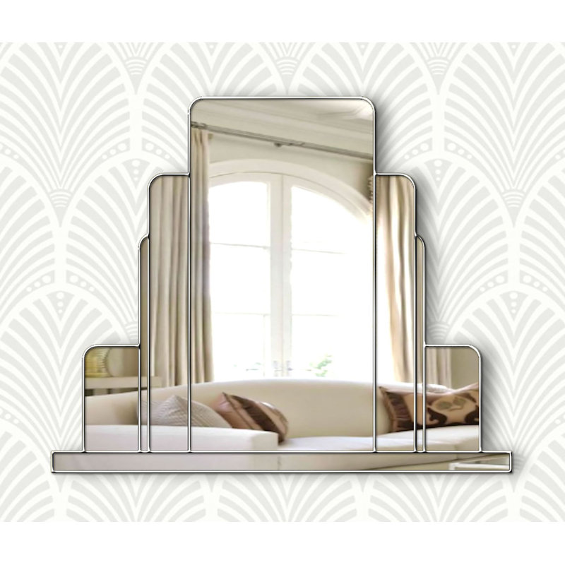 Sarahi Flat Wall Mirror, Silver
