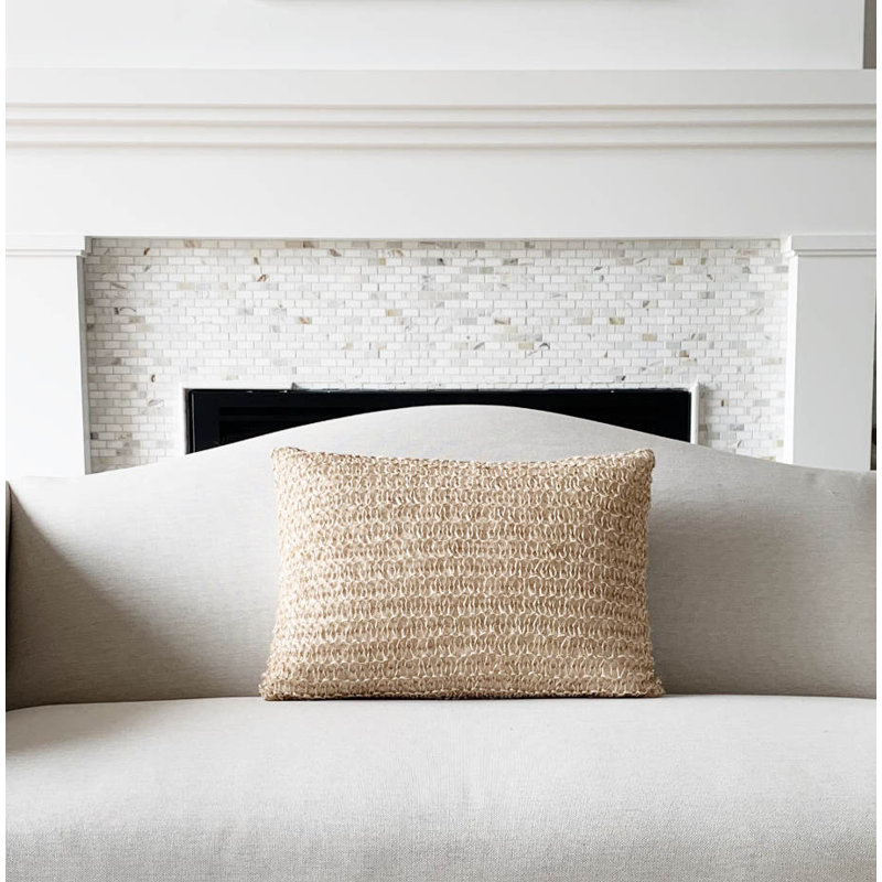 Laguna Abstract Jute / Sisal Pillow Cover