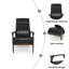 Chaise d'appoint rembourrée Mid Century-1751555329