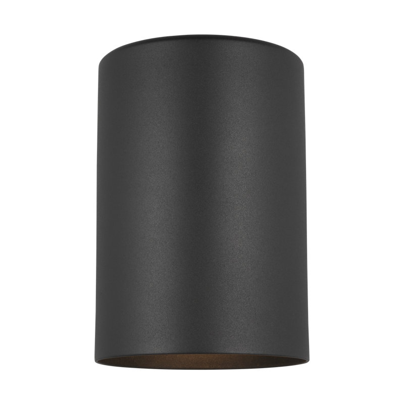 Outdoor Cylinders Small One Light Outdoor Turtle Friendly Wall Lantern from , Black, 7.25" H x 5.125" W x 7.875" D