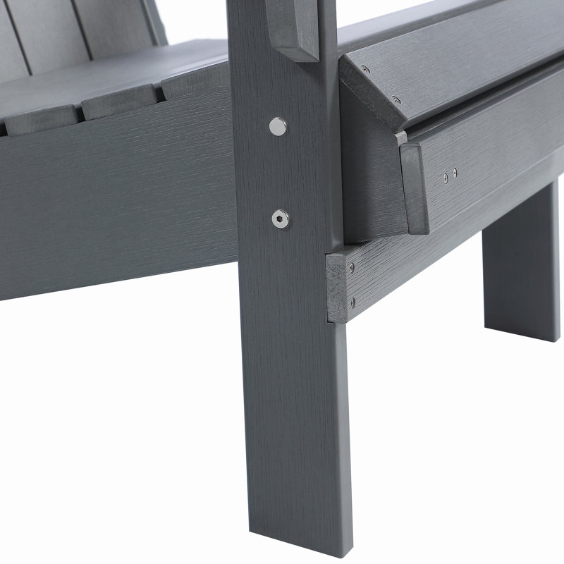 Chaise Adirondack pliante Hurley Morphew, Gris