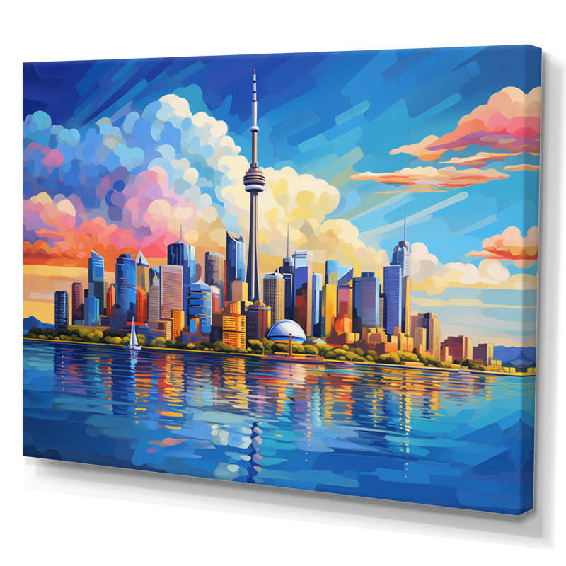 Popart Australian City - Sydney Canvas Prints, H 16 po x l 32 po x P 1 po, Toile tendue