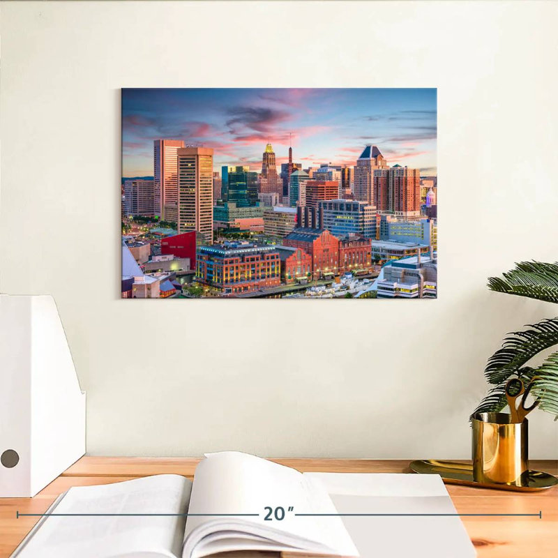 Sireci Baltimore Sunset, 8" H x 12" W