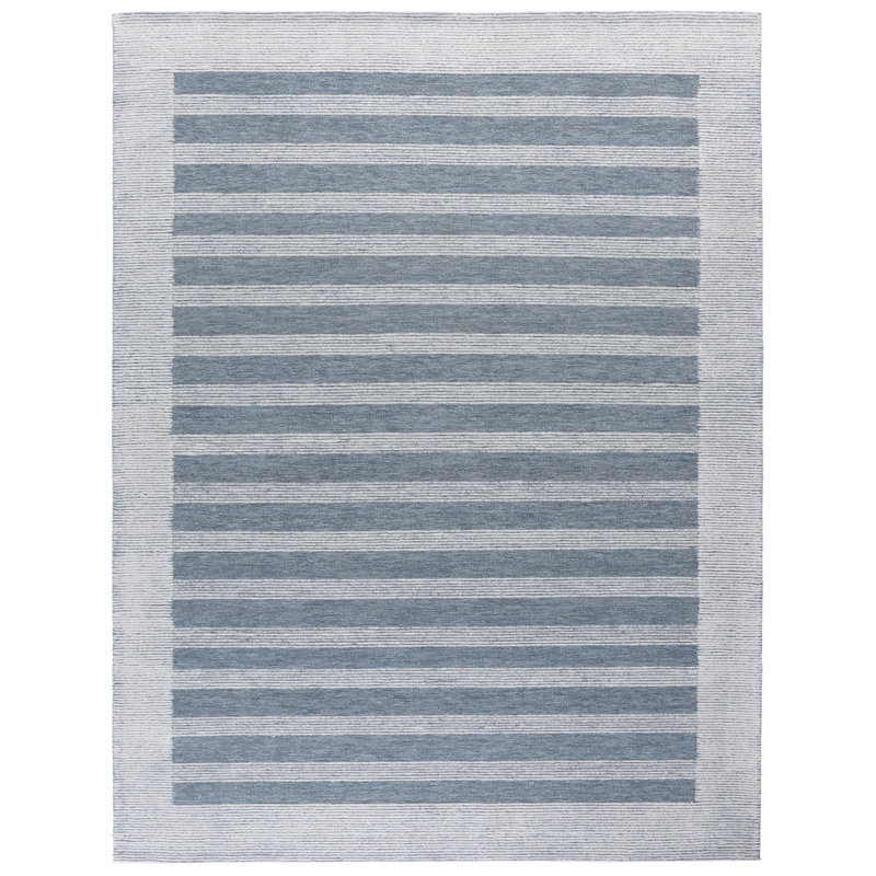Pine 304 Hand Tufted Wool Pile Striped Rug, Rectangle 8' x 10'