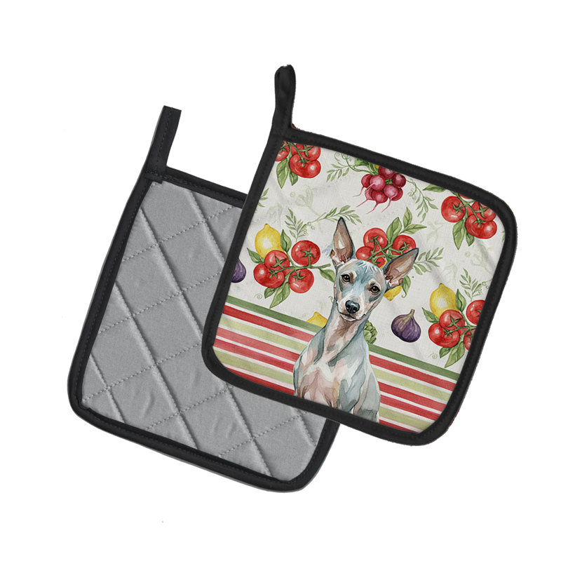 Paire de supports à casseroles American Hairless Terrier