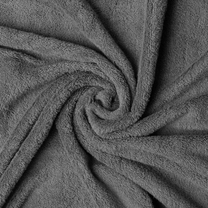 Ensemble de 2 serviettes de bain en coton turc, Gris foncé