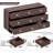 57" W Walnut Farmhouse Dresser, Chest of Drawers-1989545421