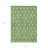HomeRoots 3' X 5' Green And Light Green Geometric Washable Indoor Outdoor Area Rug