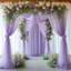 Rideaux infroissables en mousseline de soie, rideaux transparents pour toile de fond, rideaux en tulle de mariage, rideaux transparents de 4,9 x 9,8 pi pour décoration de fête d'anniversaire-434931046