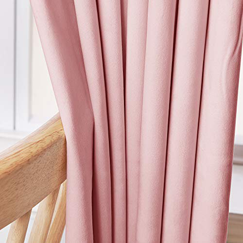Blackout Curtain Panel Pair, Pink, 38" W x 16" L