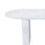 Table de salle à manger pour 6 personnes Modern Modern Farmhouse, table de cuisine en marbre avec base en bois, surface imperméable et résistante aux égratignures, table en marbre blanc seulement-193901661