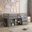 Lit mezzanine simple avec rangement Fabiana