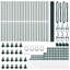 Welded Wire Fence With 7 Flanged Posts Steel-495119007-495119001