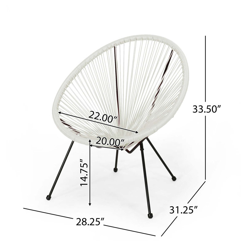 Chaise Anson, Blanc