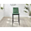 Kenesaw Luxury Breakfast Bar Stool in Quilted Design Velvet Leg - Modern Chic Kitchen-753626243-772275609