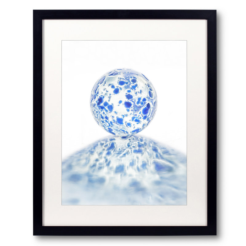 " Marble " by Philippe Monthoux, 20" H x 16" W, Black Framed Paper