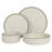 Gibson Elite Gelston Stoneware Matte Reactive Glaze 16 Piece Plates and Bowl Dinnerware Set - Cream-99321830