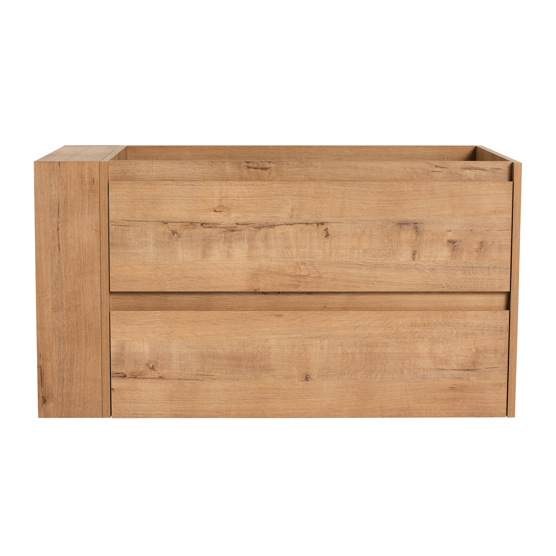 Hokku Designs Modern Bathroom Vanity 36 quot Wall Mounted 45° Bevelled