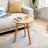 Round Side Table, Solid Wood Accent End Table with Stable 3-Leg Base for Living Room Bedroom Small Spaces-1105803142