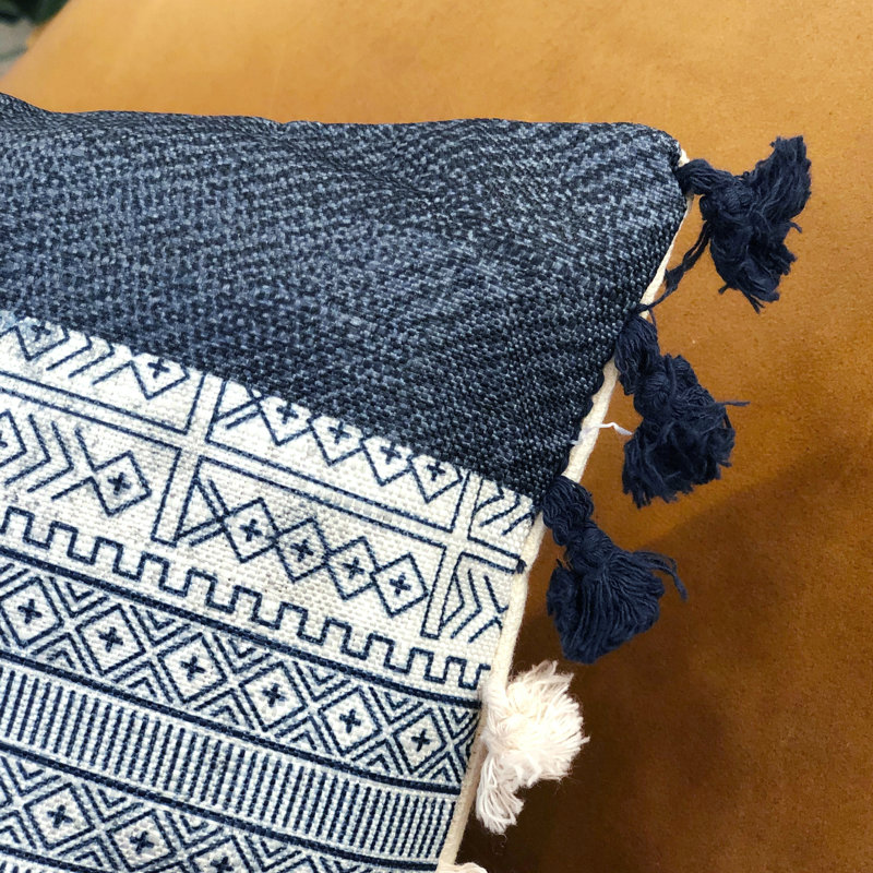 Linnet Tassels Reversible Throw Pillow