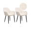 Set of 2 Dining Chairs Alden Boucle-1909174599