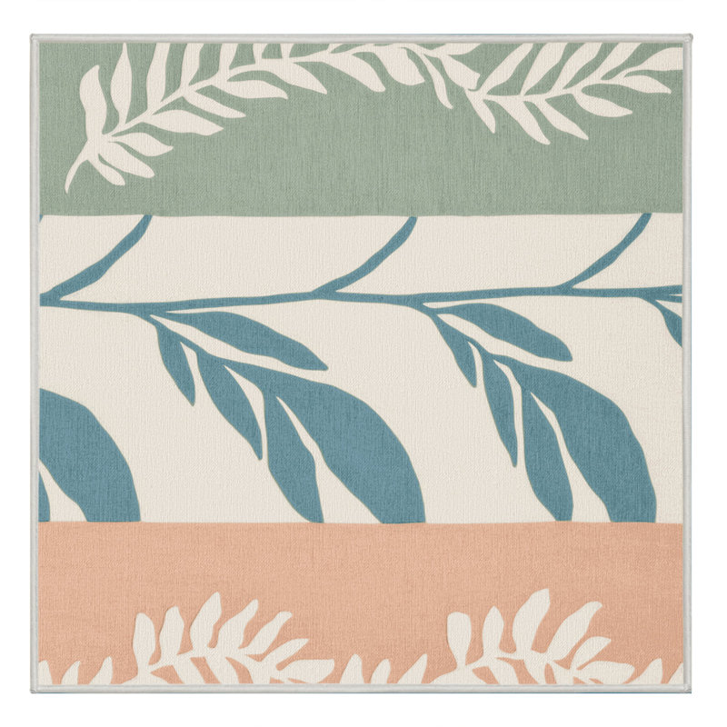 Tapis Earthy Embrace, Carré 6 pi