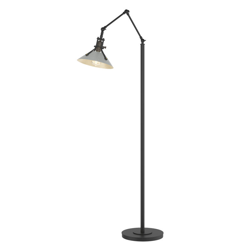 Henry 60.8" Task Floor Lamp, Black, Vintage Platinum