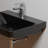 WS Bath Collections Luxury 18.1'' Matte Black Ceramic Rectangular Bathroom Sink with Overflow-98262614-98262617