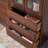 American style totally closed retro bookcase