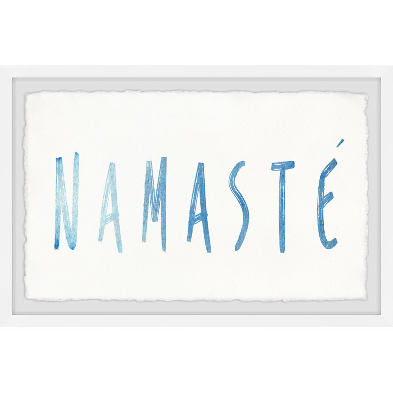 Namasté - Single Picture Frame Print, 20cm H x 30cm W x 3.81cm D