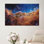 Impression sur toile élégante: art mural galaxie nébuleuse de l'espace profond, toile tendue 1P