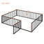 Structure de lit en métal avec clôture et porte-419996700-419996703