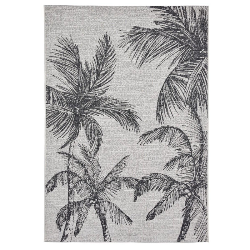 Allianna Rectangle Floral Flokati Indoor / Outdoor Area Rug, Rectangle 120 x 170cm