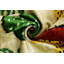 Coussin en velours de soie Safari