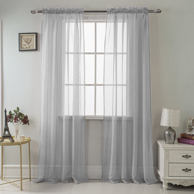 Landose Sheer Curtain Single Panel