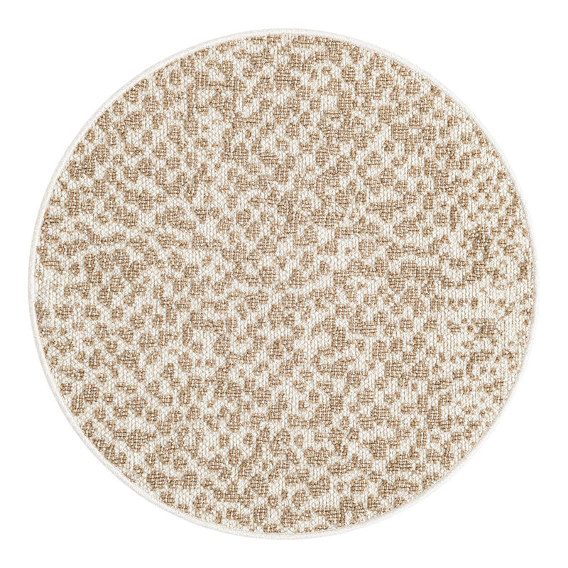 Gurjot Indoor/Outdoor Area Rug, Round 3'1"