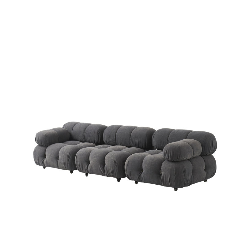 Canapé modulaire Mimosa, Polyester gris