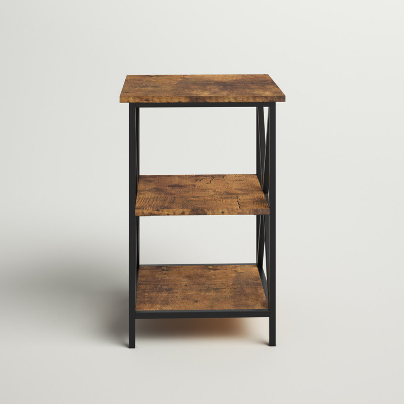 Ariyana End Table, Barnwood/Black