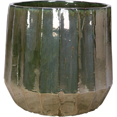 12 In. King Plntr - Pearl Green