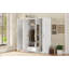 4-Door Mirror Wardrobe With Shelves-1355993117