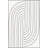 Black Striped Patterned Woven Base Washable Rug-905263890